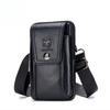 Originální kožená taška do pasu Fanny Pack Taška na opasek Taška na telefon Tašky Cestovní taška do pasu Muž Malá taška do pasu Kožená taška