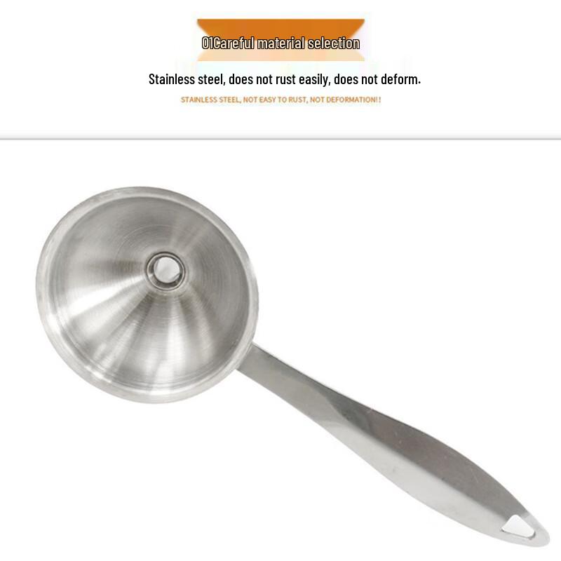 Stainless Steel Long-Handled Funnel & Ladle 3-Piece Set