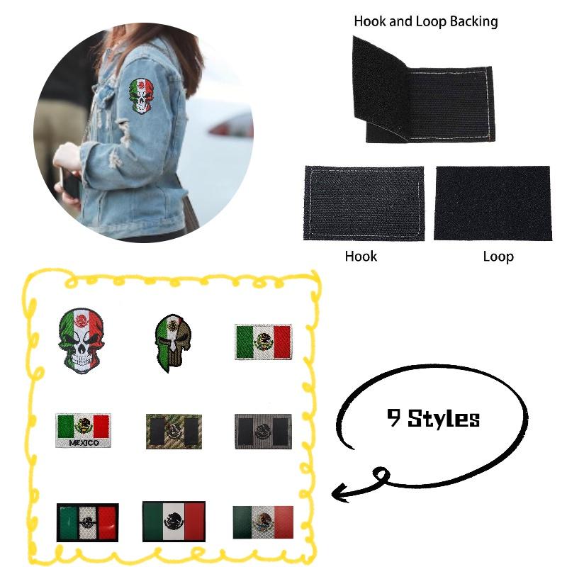 Aotddor Mexican Flag Arm Patch For Outdoor Sports V90415