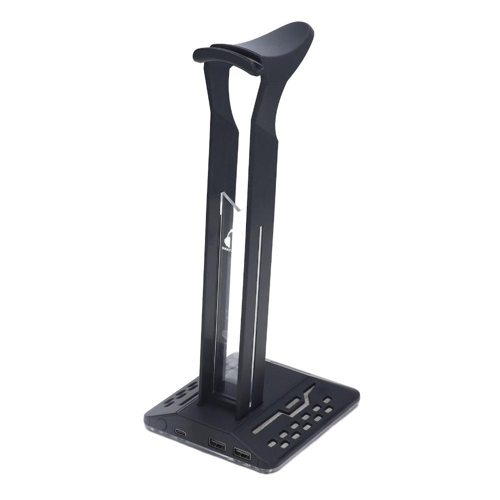 Multi Light Mode Adjustable Universal Desktop RGB Headphone Stand for Desk Game Accessories