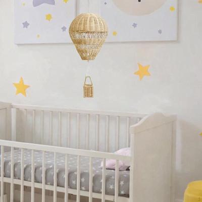 Rattan Air Balloon Wall Hanging Photography Birthday Gift Backdrop Creative for Apartment Office