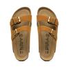 Fashion 2025 New Summer Men's Cork Slippers Suede Leather Mule Clogs Slippers Man Soft Cork Two Buckle Beach Slides Footwear for Men 45