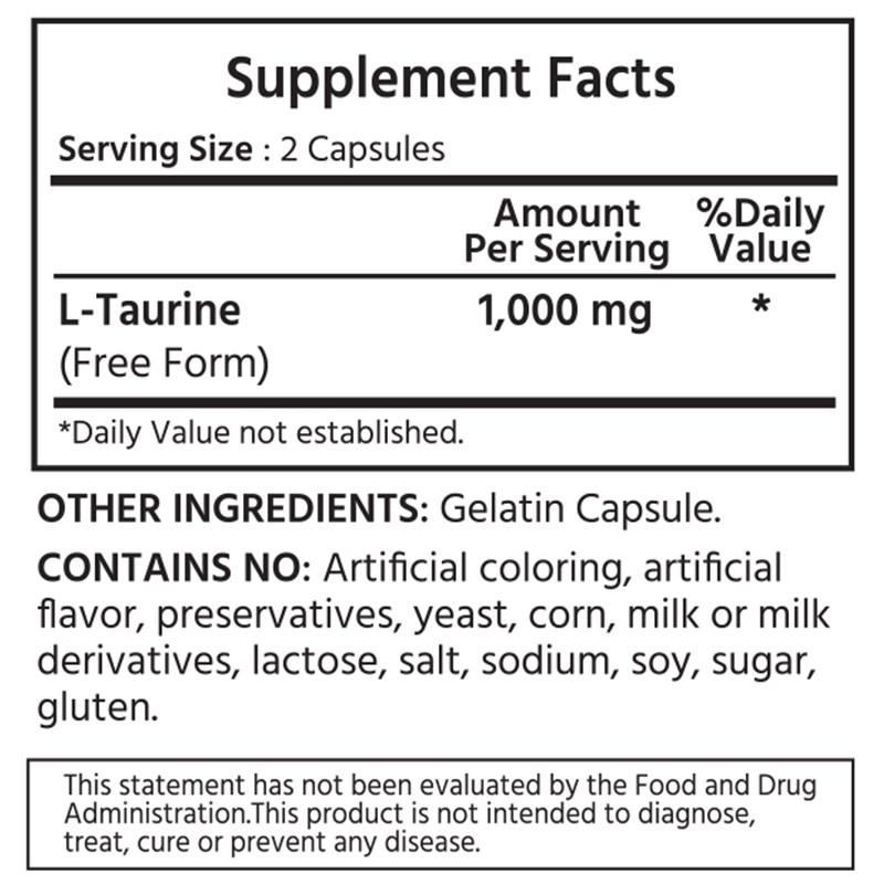New product My Life Naturals L Taurine 1000mg, 360 tablets, 2 units
