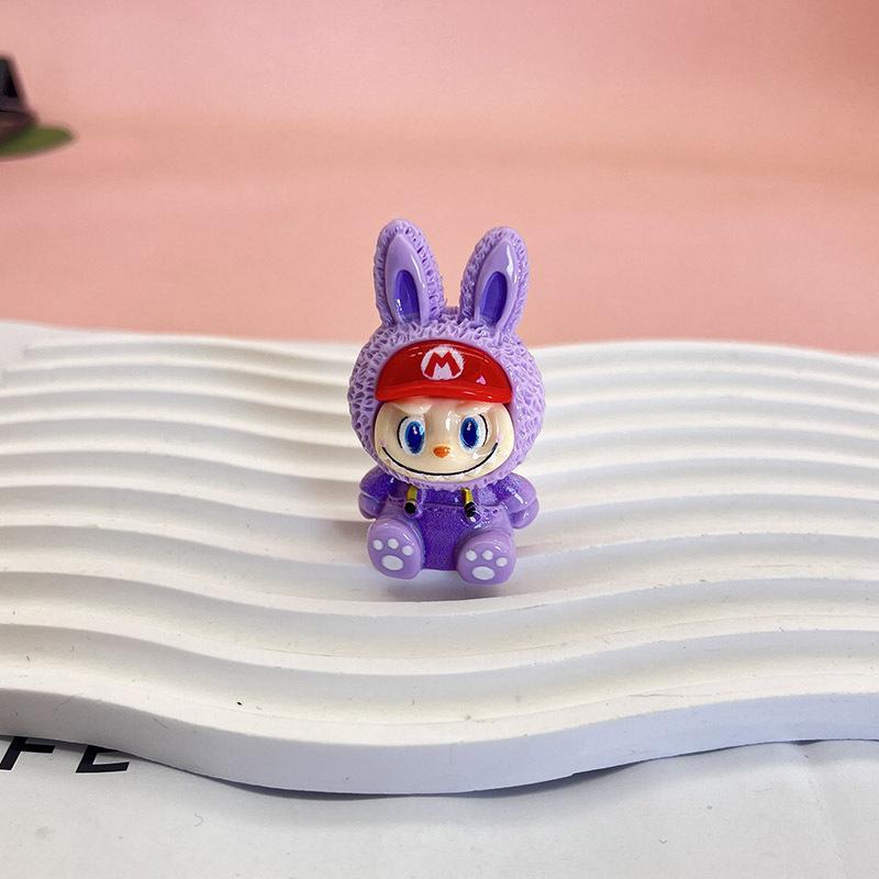 Flocking Doll Pendant Keychain DIY Decorative Ornament Jewelry Girlfriend Gift Bag Pendant