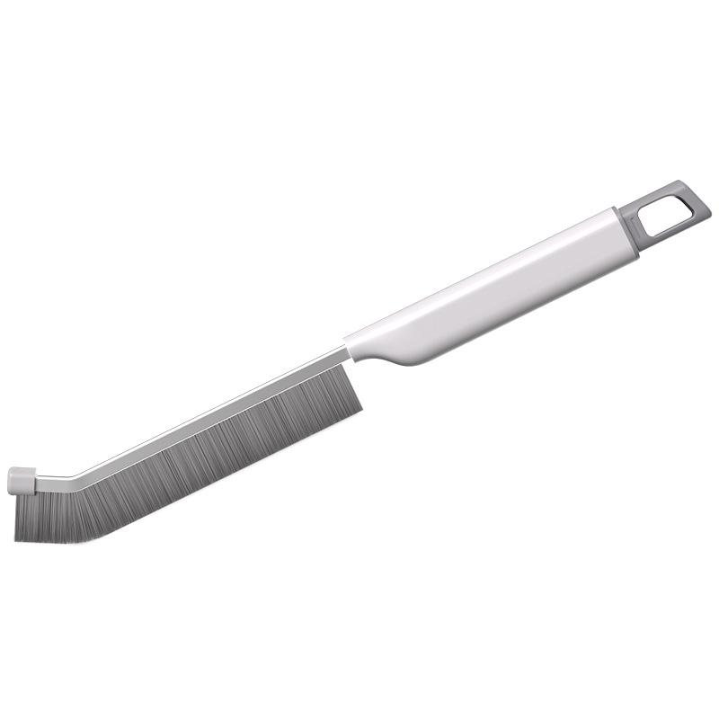 Long-Handled Crevice and Scraper Brush for Cleaning Tile Corners and Floor Gaps