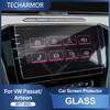 Car Tempered Glass Protective Film For Volkswagen Arteon PassatAuto GPS Navigation Screen Protector Display Interior Accessories