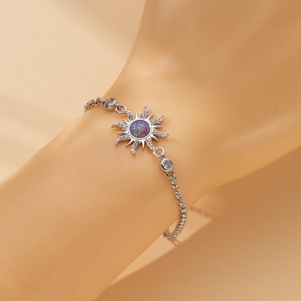 Delicate Zicron Necklace With Copper Accents And Eyecatching Star Shapes For Women