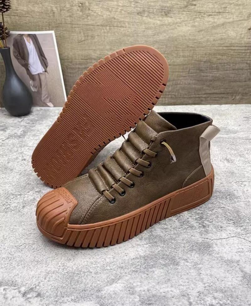 Autumn and Winter Men Boots Increased Boots Lace-up Casual Shoes Board Shoes High Quality Outdoor Boot British Style New