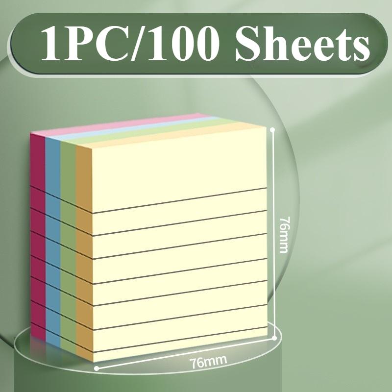 

100/200 Sheets of Vibrant Horizontal Note Paper Set-Pink Notebooks for Students and Office Organizations