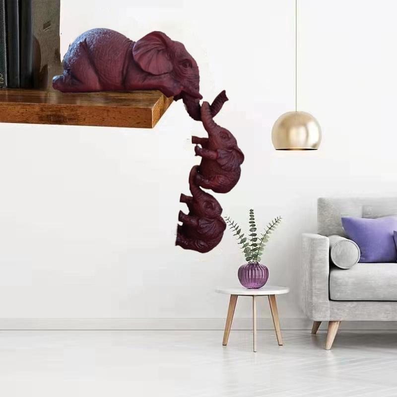 Elefant und Elefantenornament Harzdekoration Ins Kreative Heim-Desktop-Dekoration Hof Gartenbauliche Dekoration