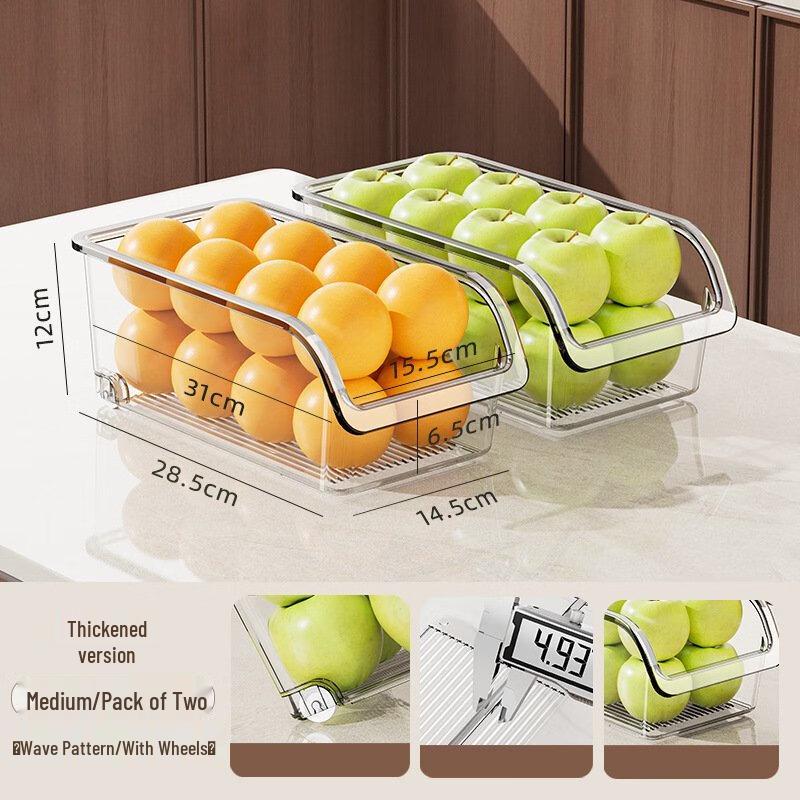 

ZISIZ Rolling Refrigerator Egg Storage Container