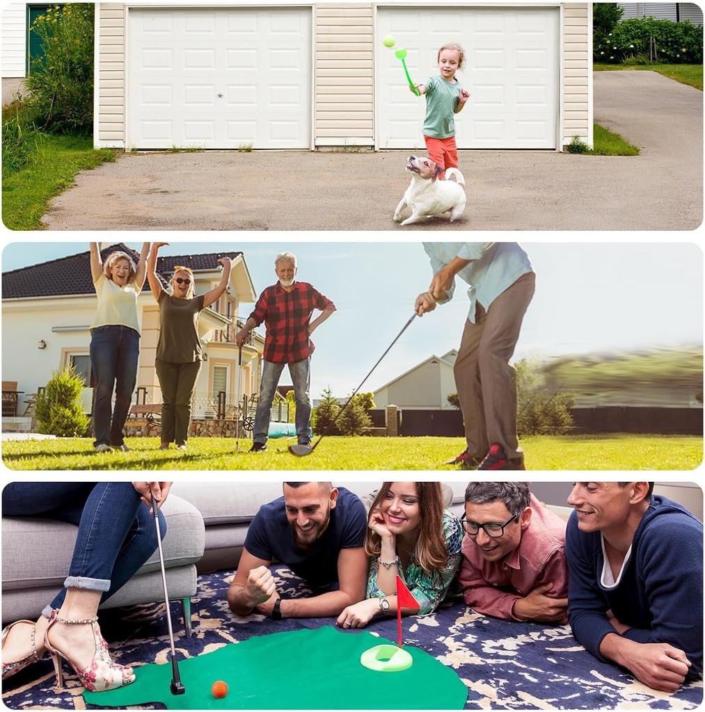 Weighted Golf Soft and Dimpled for Realistic Large Capacity Approach Golf Training Aid Balls, 15g/Piece, Safe, Flight, Indoor/Outdoor Use, 12/24