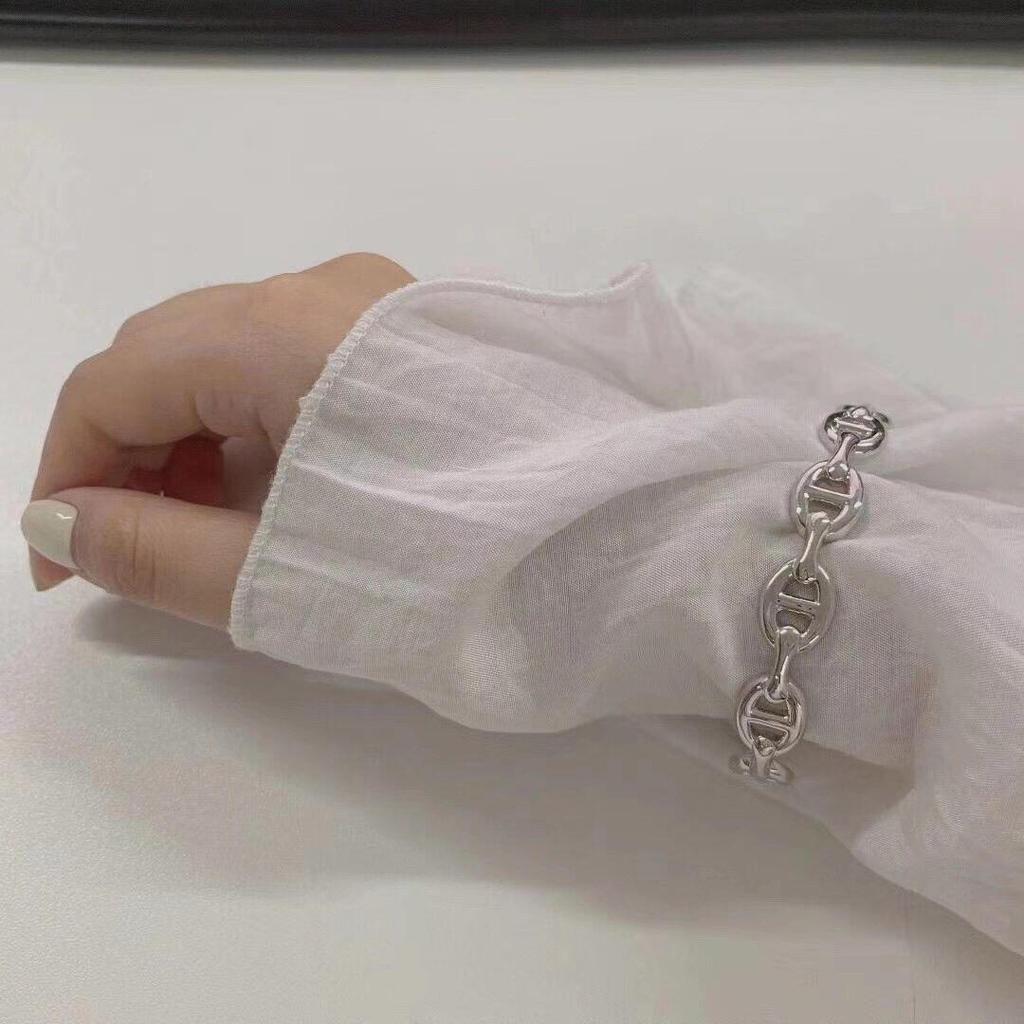 Bracciale Lucido a Naso di Maiale da Donna 2025: Design di Moda Semplice, di Alta Gamma, Versatile