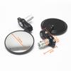 Motorcycle Rearview Mirrors 1 Pair Aluminum Frame and Glass Mirrors for 7/8 Inch Handlebars Multi Angle Adjustable