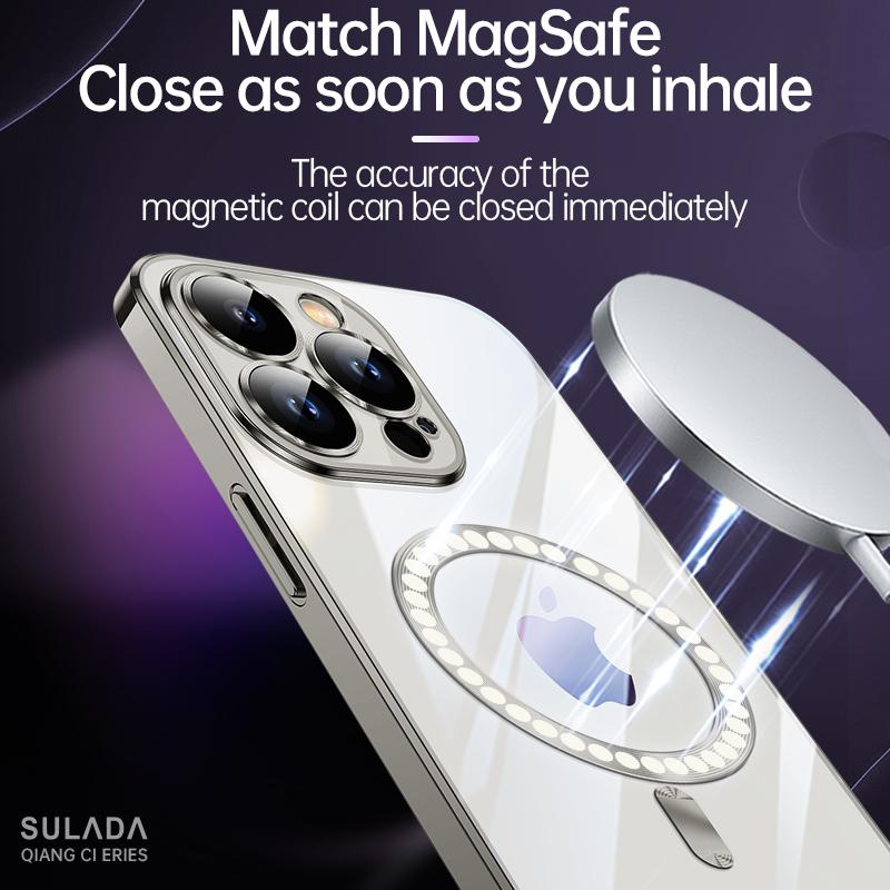 Case for Magsafe Mag Safe Iphone 15 Pro Max 14 Plus 13 12 11 X Xs Xr Se 2020 2022 8 15Pro Camera Lens Protector Protection Cover Phone Accessories