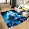 3D-Teppich mit japanischem Musik-Anime-Cartoon, Teppich für Wohnzimmer, Schlafzimmer, Sofa, Fußmatte, Dekoration, Kinder spielen, rutschfeste Bodenmatte