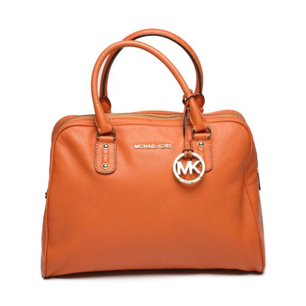 Michael Kors boston type Diagonal Shoulder Bag Orange Women Used