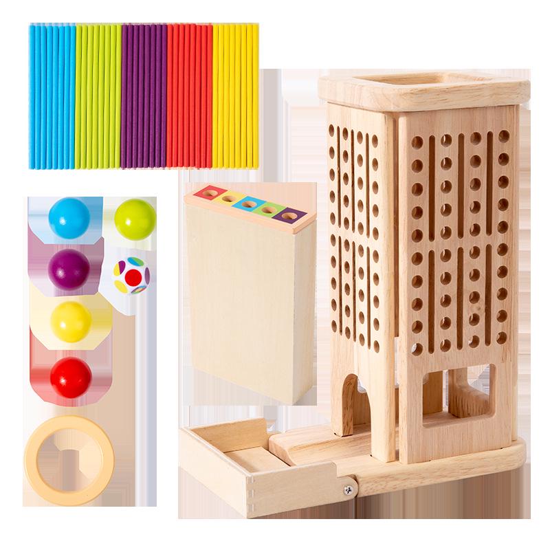 Wooden Pick-Up Sticks Educational Toy for Parent-Child Interaction and Early Education