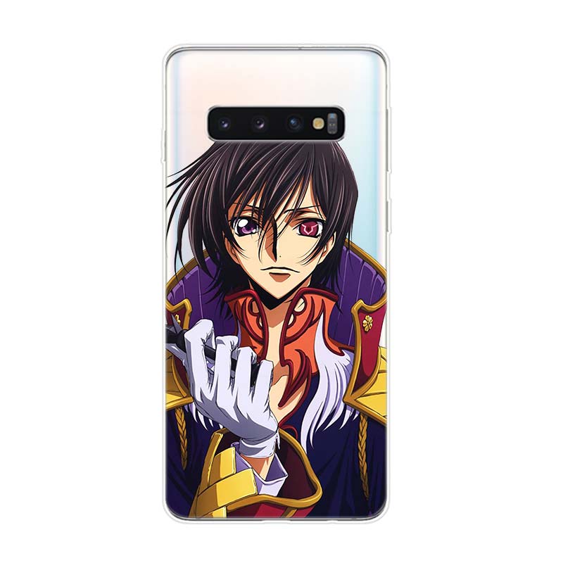 Anime Code Geass Lelouch Silicone Cover For Samsung Galaxy S21 S20 FE Ultra S10 S10E Lite S9 S8 S7 Edge Plus Phone Case