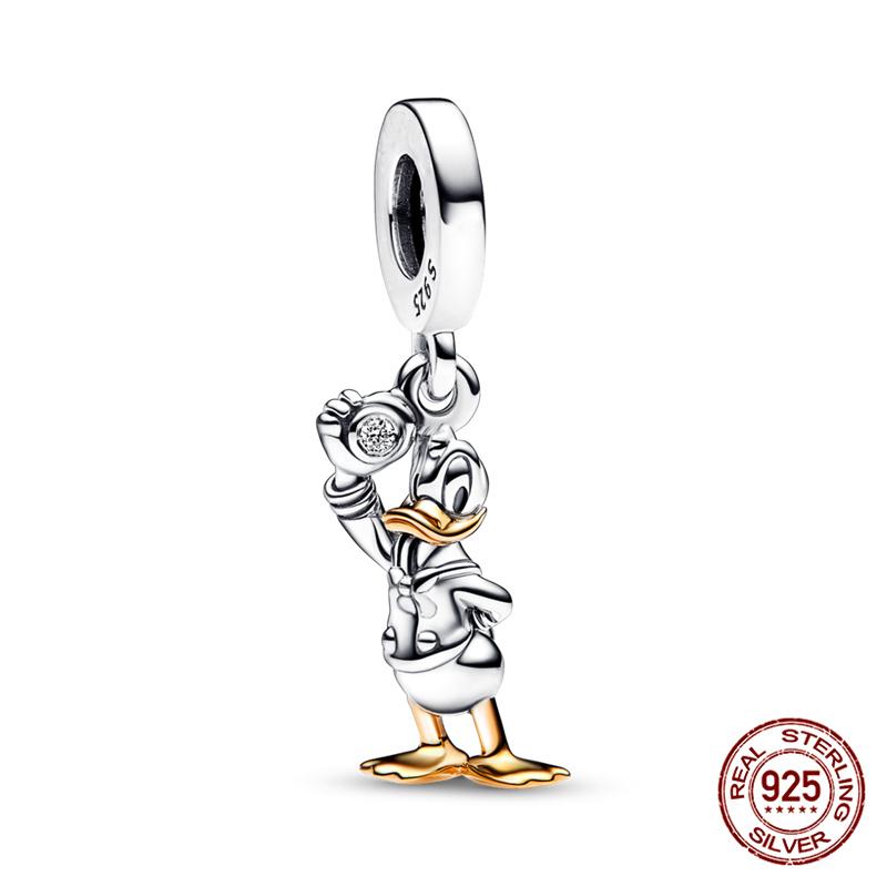 Echtes Sterlingsilber Dumbo Auf der Flucht Prinzessin Charms Perlenarmband Passend für Armband DIY Schmuckherstellung Geschenk für Frauen