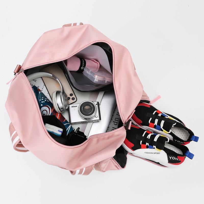Borsa da yoga e nuoto con separazione asciutto/bagnato, borsa da viaggio portatile di grande capacità per brevi distanze, borsa da sport e fitness per donna