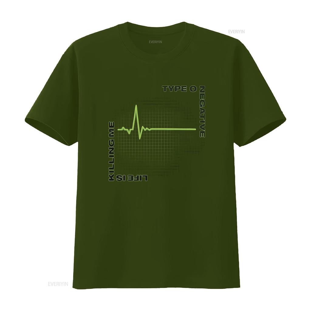 Vintage Type O Negative T Shirt with Heartbeat Design All Sizes S 2345Xl Vintage Washed Fashion Stylish Comfortable Breathable