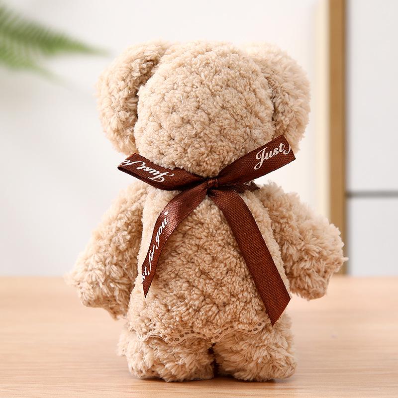 6PCS Cute Bear Towel Soft Coral Velvet Hand Towel Creative Wedding Bridesmaid Gifts Valentine's Day Gifts Party Decoration