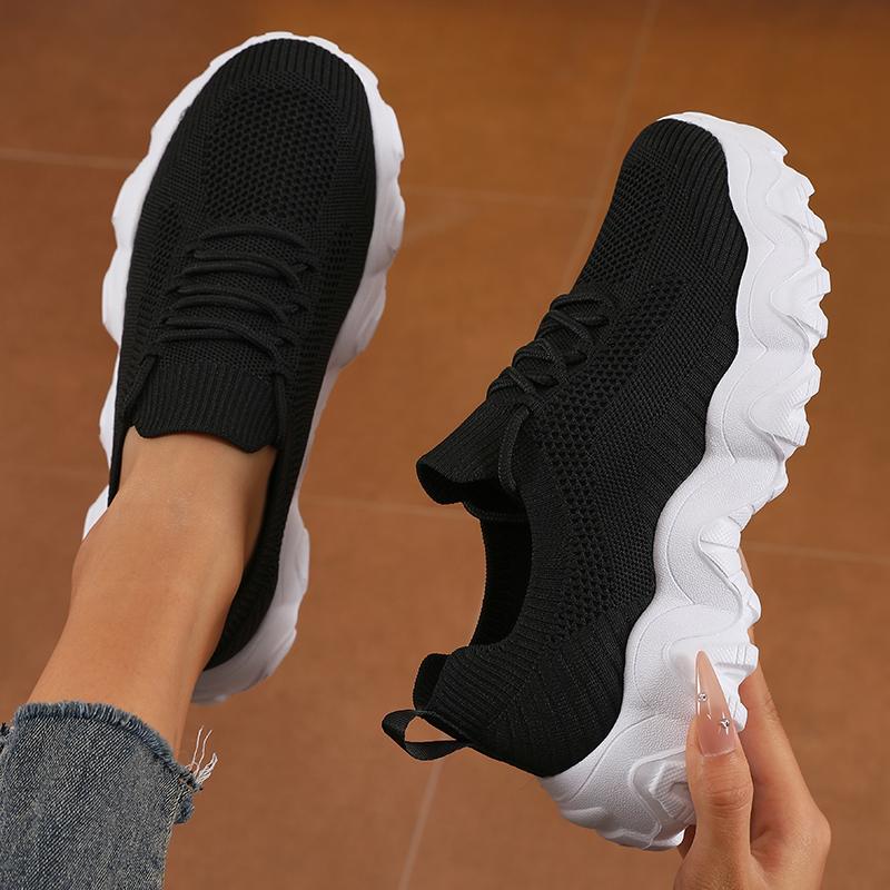 Damen Wanderschuhe Lässig Leicht Tennis Schuhe mit dicker Sohle Atmungsaktiv und Modisch Sportschuhe für Studenten 2025