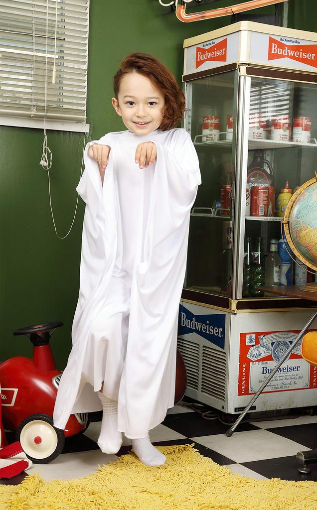 Clearstone Cosplay Halloween Ghost Poncho for White Kids,
