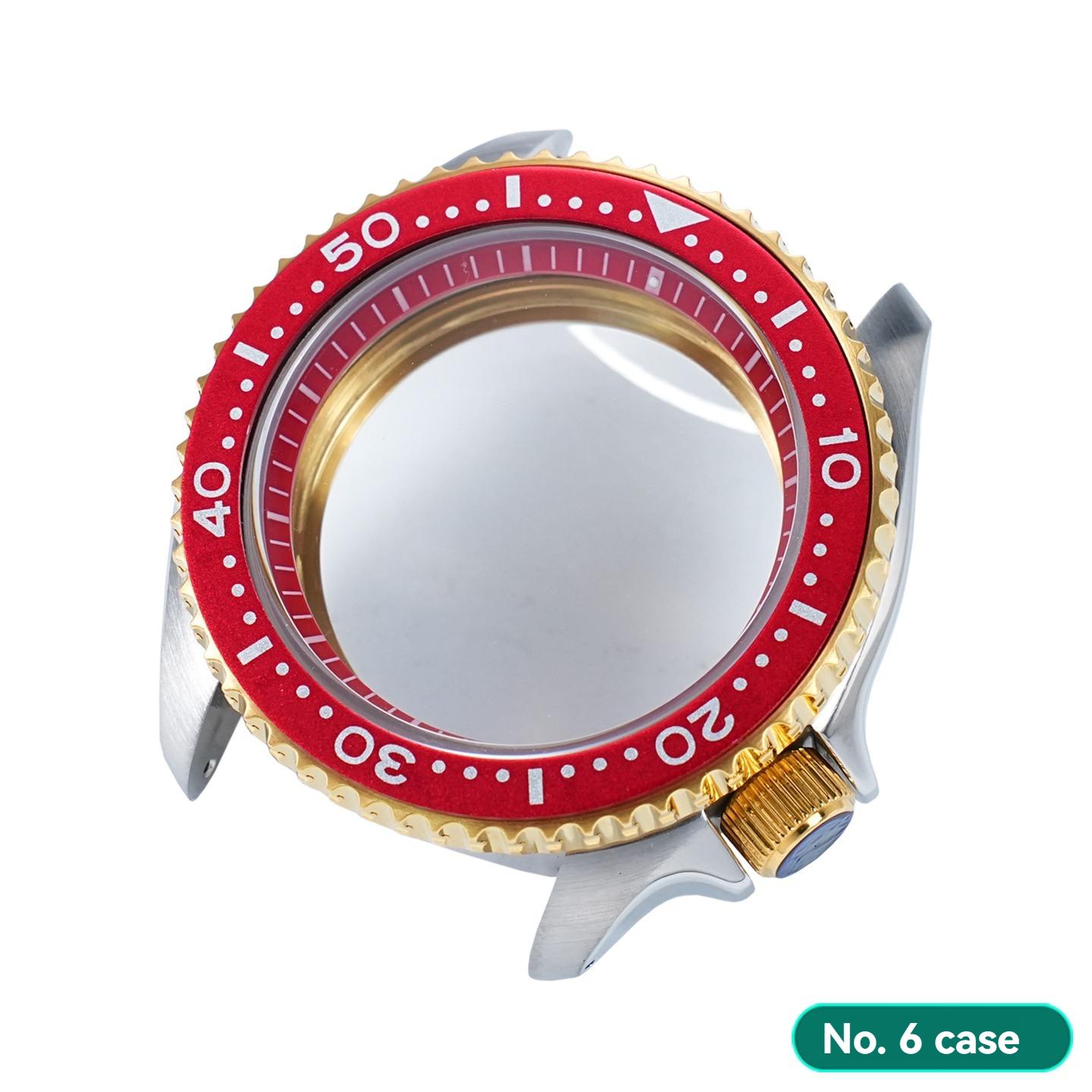 

For Seiko SKX007 Series 40.5mm Dial Case with Glass Accessories for NH35 NH36 Mechanical Movement Watches Case Shell 40.5mm