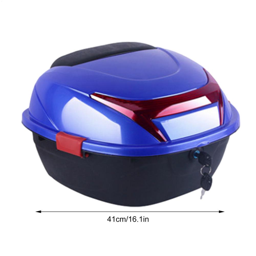 Motorcycle Trunk Box Motorbike Trunk Storage Top Carrier Ergonomic Case Ergonomic Luggage Case With Built-in Base For Storing