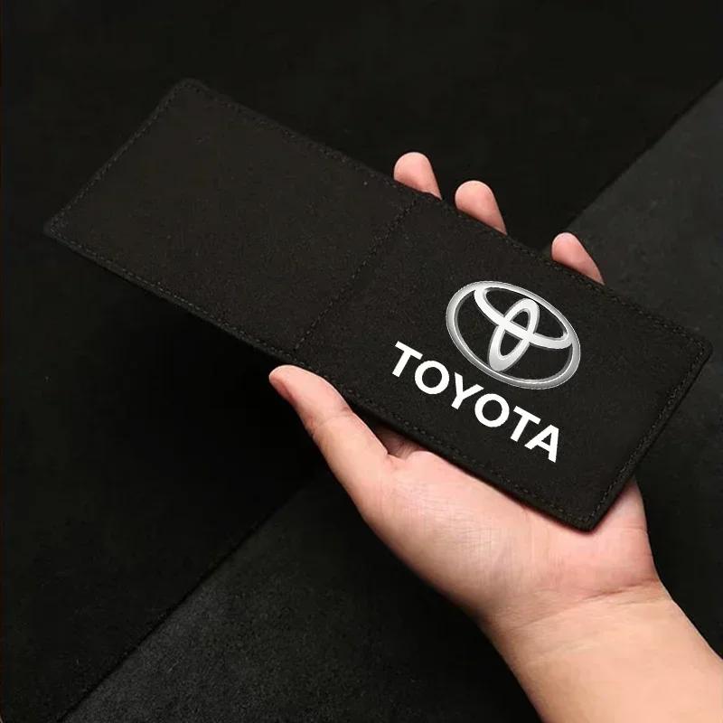 1Pcs Car Emblem Driver License Cover ID Credit Card Holder For Toyota C-hr Prado Rav4 Yaris Hilux Prius Avensis Corolla Camry