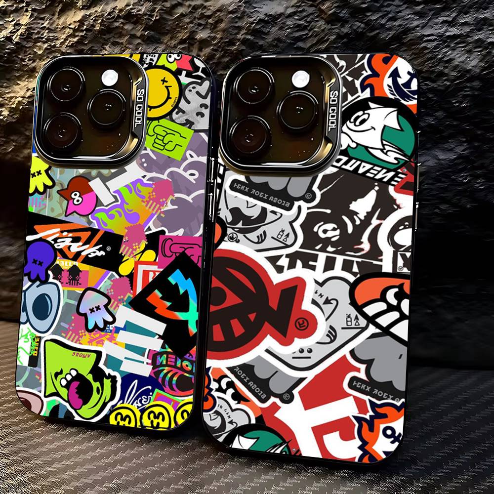 Game S-Splatoon Phone Case for iPhone 17,16,15,14,13,12,11,Pro,X,Xs,Max,Plus Shockproof Cover