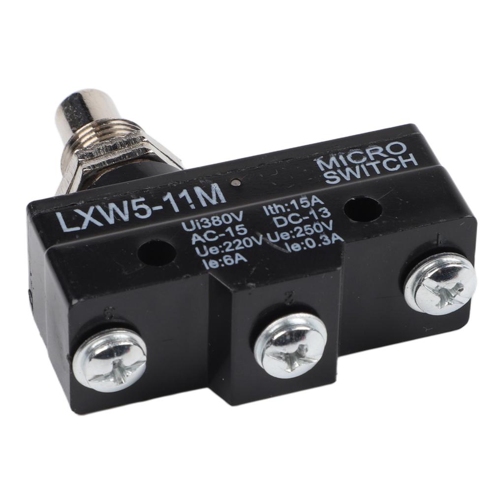 LXW5-11M Limit Switch 10A Push Plunger 1NO 1NC Conatact Congfiguration 3 Screw Terminals 500000 Cycles Actuated Momentary