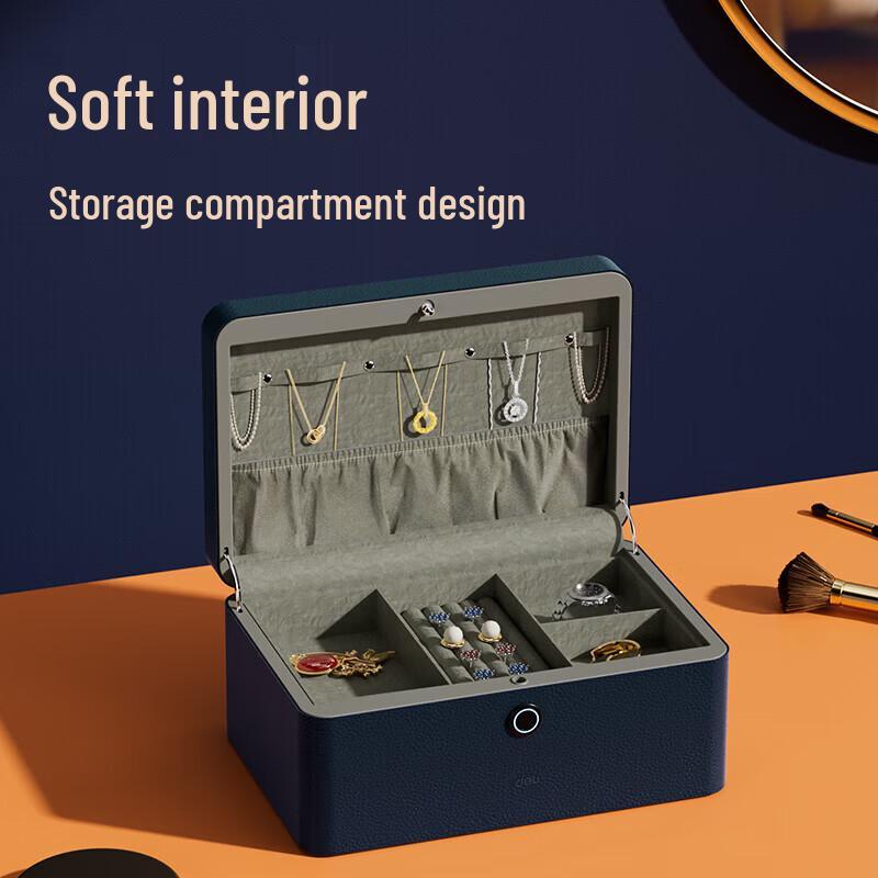 Deli Fingerprint Jewelry Safe Box