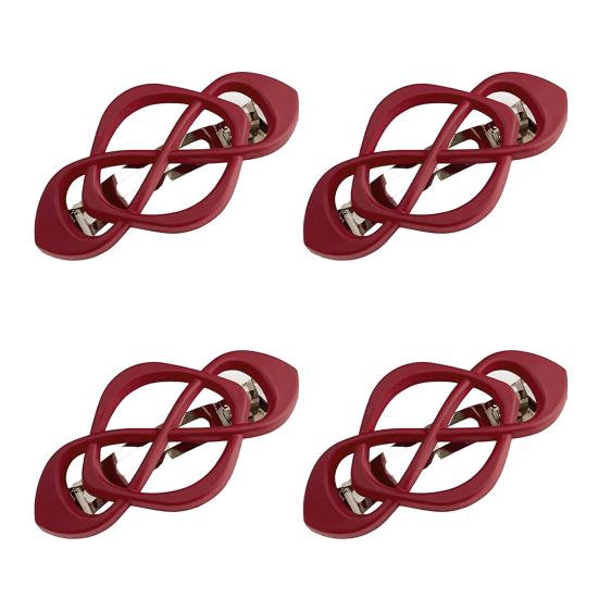 1/4Pcs Vintage French Hair Barrette Matte Finish Hair Clips Cross-Shaped Design Hair Styling Tool Hair Accessories
