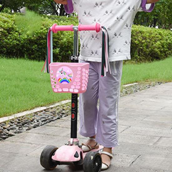 Bike Basket Hollow Out Thickened Hook Mounted DIY Sticker Stable Replacement Plastic Universal