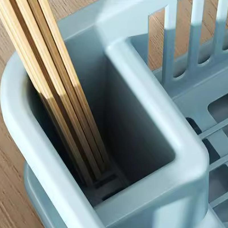Kitchen Drainage Rack Drainer Board Countertop Utensils Plates Chopsticks Bowls Spoons Storage Dish Drying Rack