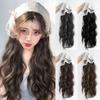 Hair Scarf Half Headband Wig Bohemia Long Wavy Hair Lace Headscarf Headband Wig  Spring