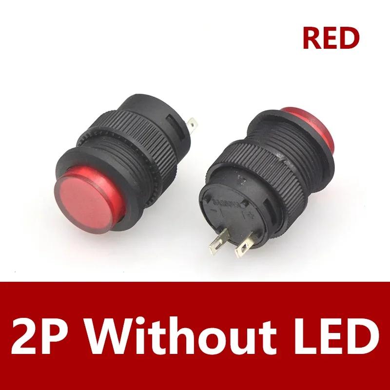 5/20/100PCS Self-lockin 16MM Latching/Momentary Push Button Switch with 5Color LED Lighting 4Pin R16-503/AD R16-503/BD