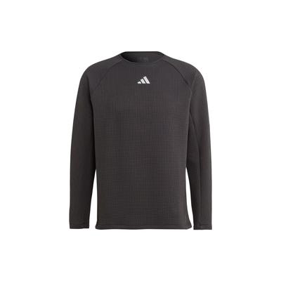 Beherrsche die Elemente Aeroready Einfarbiges Logo Rundhals Langarm T-Shirt Herren Oberteile Schwarz IK4339