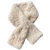 Thickened version of soft waxy wool scarf women's solid color versatile cross short imitation otter rabbit scarf autumn and winter fur collar