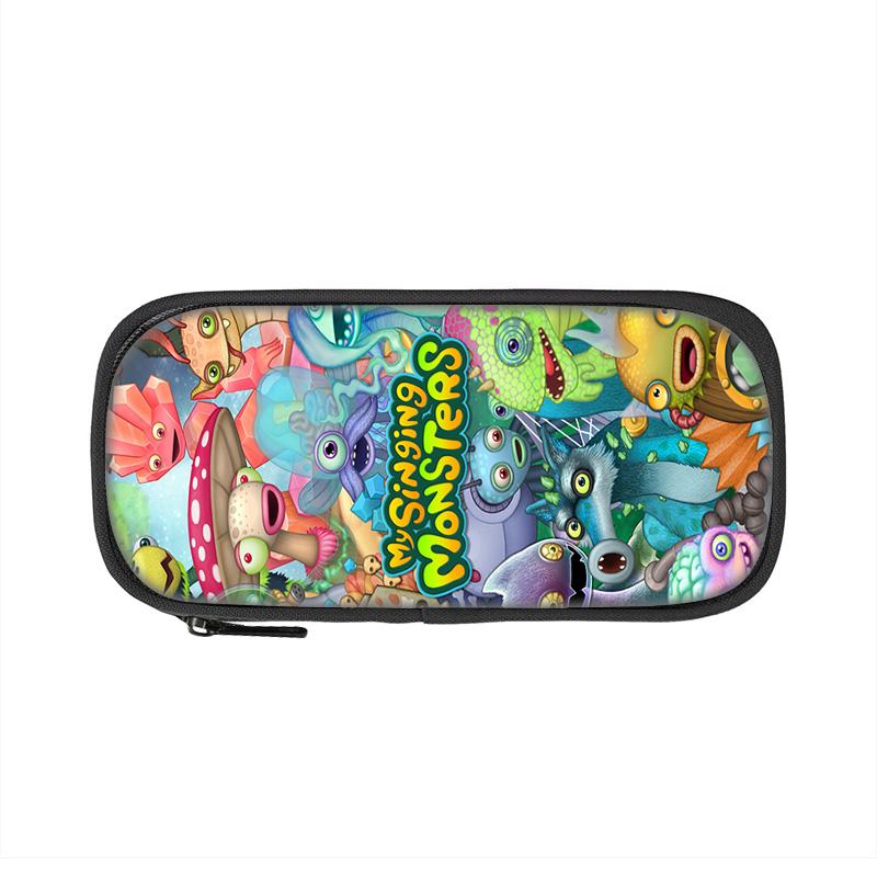 My Singing Monsters Pen Case Game Cartoon Print Large Capacity New Kindergarten Elementary School Boys and Girls