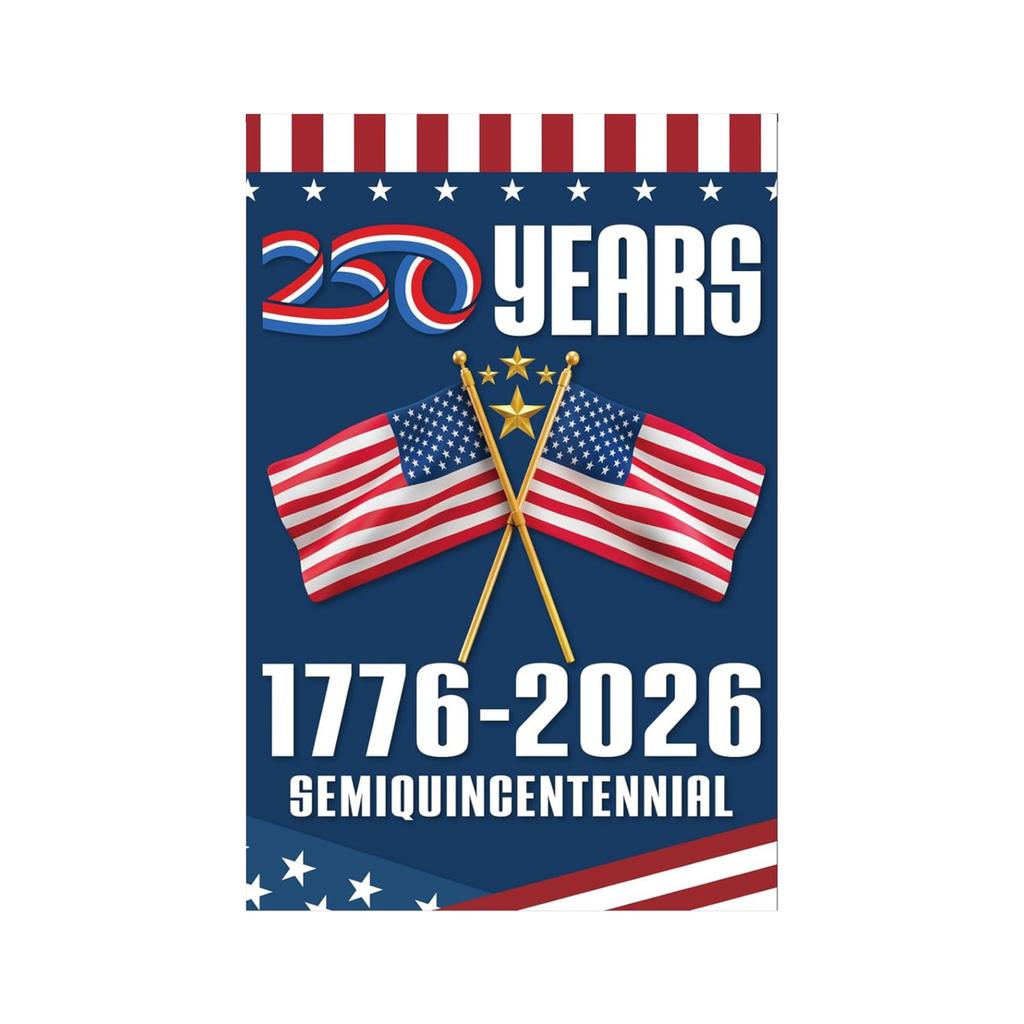 The 250th Anniversary Of The Founding Of The United States Of America, The Garden Flag, The Patriotic Cross Flag,