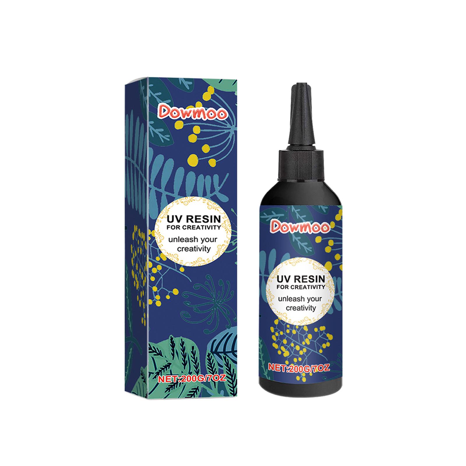 

Creative UV Resin Glue, Fast Curing Resin For Jewelry Making Process Decoration Hard Transparent Glue Solar Curing Sunlight Resin 200ml One Size синий