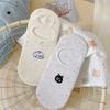 Cartoon Cute Cat-embroidered Boat Socks for Women, Summer Thin, Anti-slip, Non-dropping and Invisible Cotton Socks, Shallow Socks