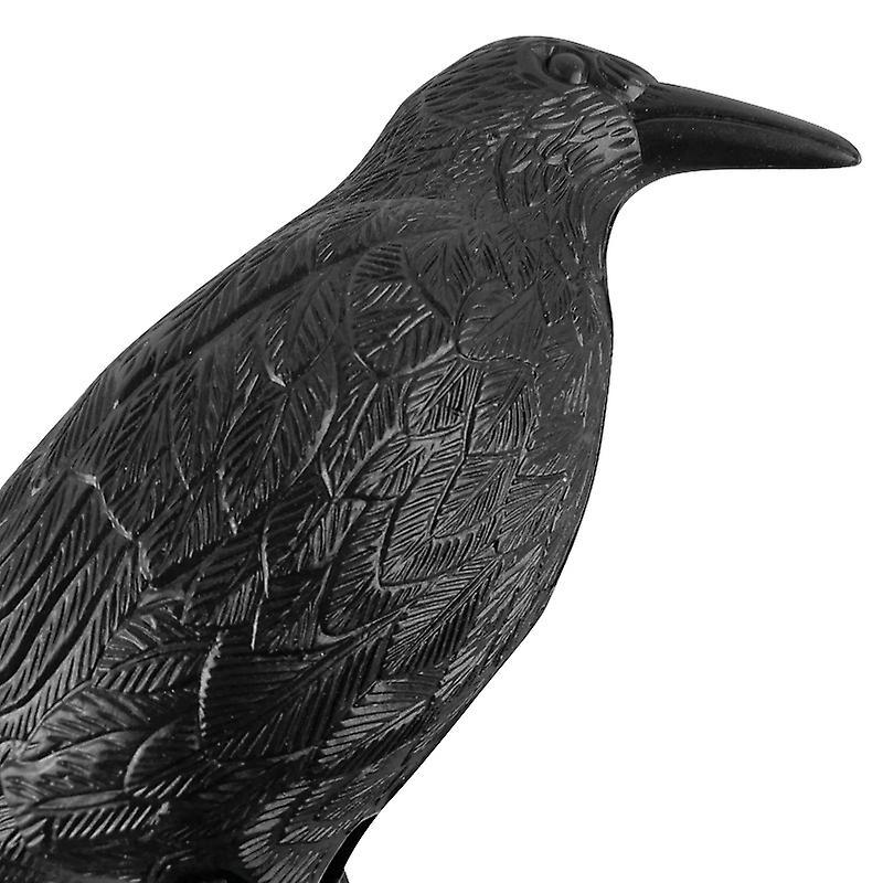 Simulation Black Crow Decoy Shooting Hunting Decoy Plastic Landscape Garden Decoration
