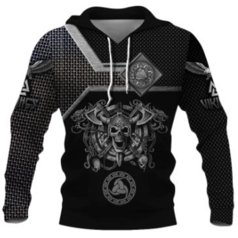 Tattoo Armor 3d Digital Printed Sweatshirt Hoodie Coat Men's Sweatshirt
