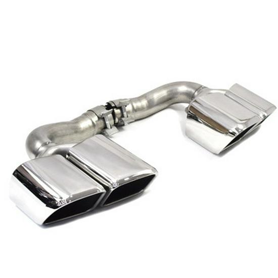 Porsche Cayenne GTS Black Quad Tailpipe Trim (11-24 Years)