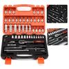 46/53 Piece Car Repair Tool Set Professional Motorcycle Toolbox Ratchet Wrench Socket Combination Sleeve Auto Maintenance Kit